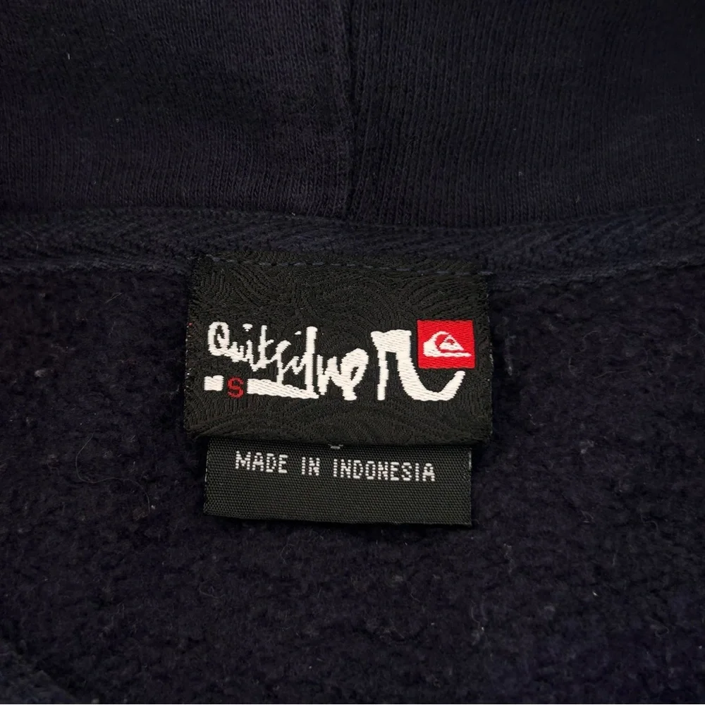 Vintage Y2K Newport Harbor Surf Team Quiksilver Hoodie Size Men’s Small Navy - Picture 6 of 7
